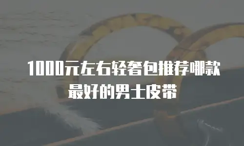 1000元左右轻奢包推荐哪款最好的男士皮带