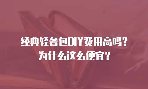 经典轻奢包DIY费用高吗？为什么这么便宜？