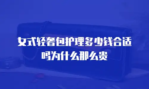 女式轻奢包护理多少钱合适吗为什么那么贵