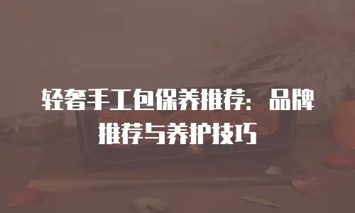 轻奢手工包保养推荐：品牌推荐与养护技巧