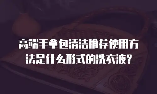 高端手拿包清洁推荐使用方法是什么形式的洗衣液？