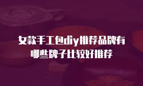 女款手工包diy推荐品牌有哪些牌子比较好推荐