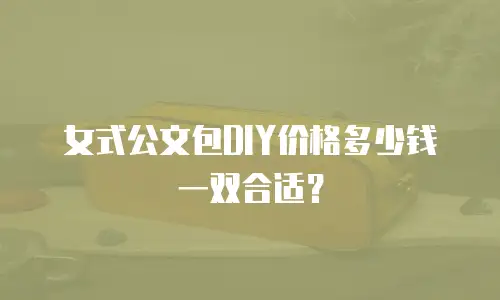 女式公文包DIY价格多少钱一双合适？