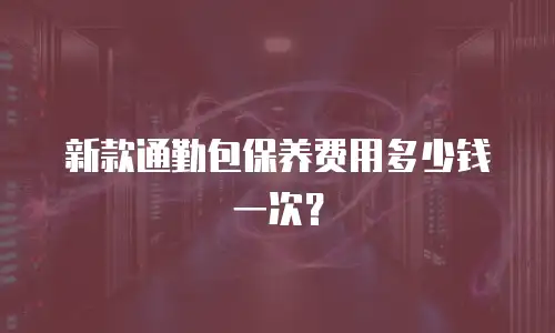 新款通勤包保养费用多少钱一次？