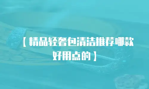 【精品轻奢包清洁推荐哪款好用点的】