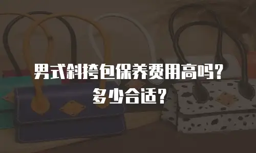 男式斜挎包保养费用高吗？多少合适？