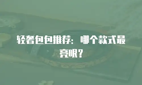 轻奢包包推荐：哪个款式最亮眼？