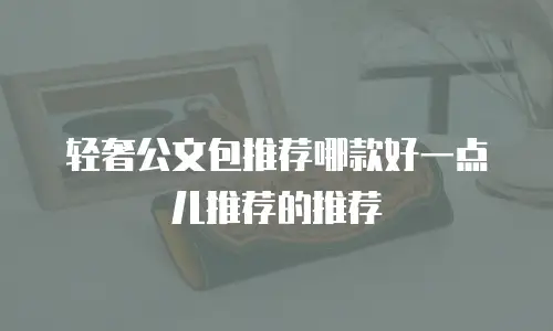 轻奢公文包推荐哪款好一点儿推荐的推荐