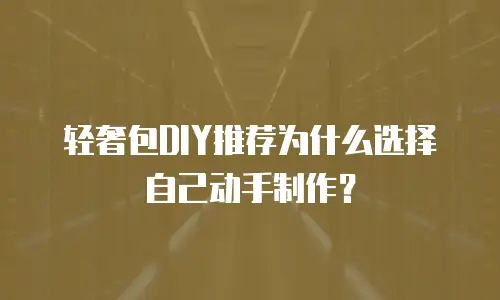 轻奢包DIY推荐为什么选择自己动手制作？