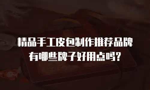 精品手工皮包制作推荐品牌有哪些牌子好用点吗？