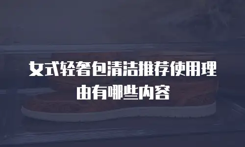 女式轻奢包清洁推荐使用理由有哪些内容