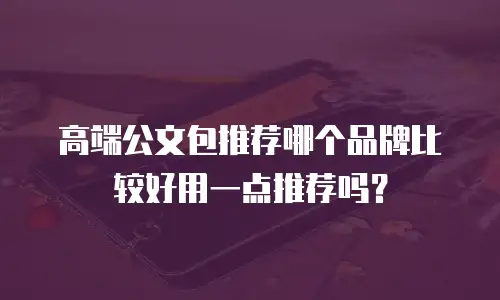 高端公文包推荐哪个品牌比较好用一点推荐吗？