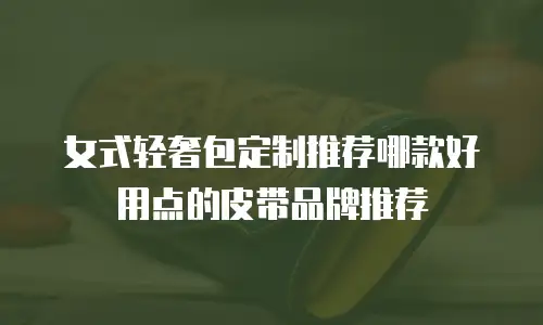 女式轻奢包定制推荐哪款好用点的皮带品牌推荐