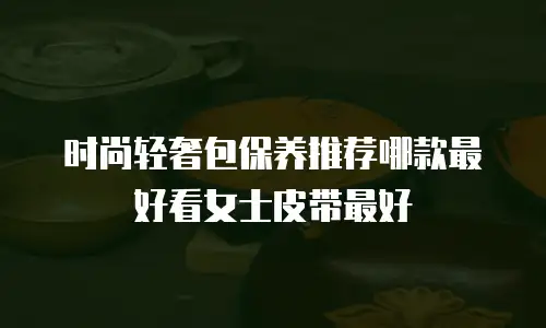 时尚轻奢包保养推荐哪款最好看女士皮带最好