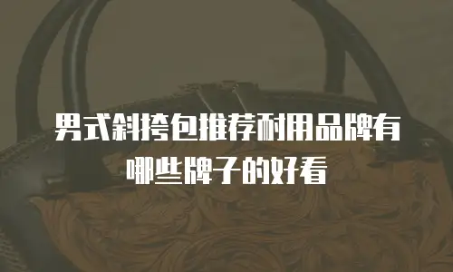 男式斜挎包推荐耐用品牌有哪些牌子的好看