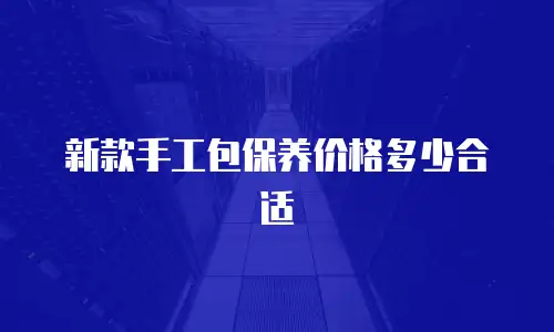 新款手工包保养价格多少合适