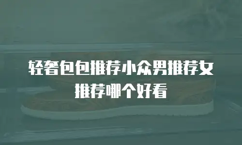 轻奢包包推荐小众男推荐女推荐哪个好看