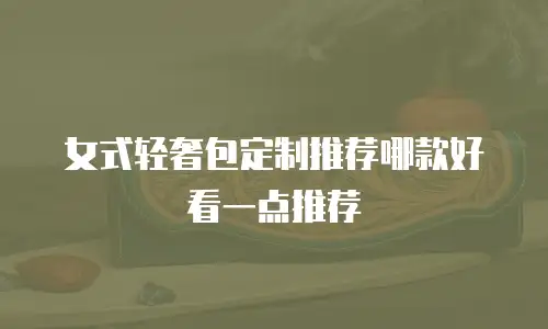 女式轻奢包定制推荐哪款好看一点推荐