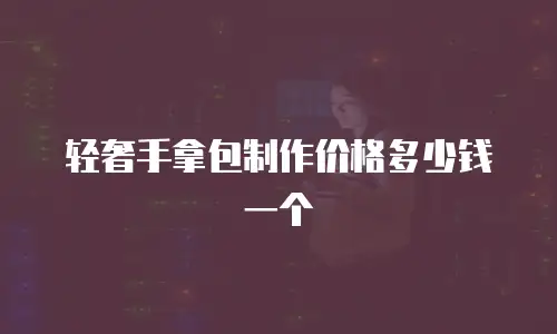 轻奢手拿包制作价格多少钱一个