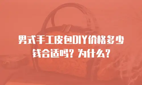 男式手工皮包DIY价格多少钱合适吗？为什么？