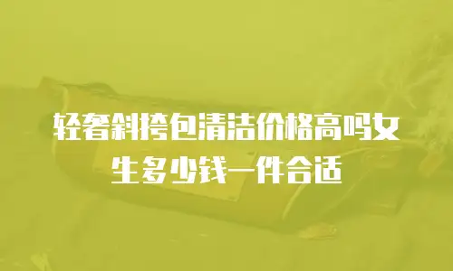 轻奢斜挎包清洁价格高吗女生多少钱一件合适