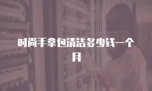 时尚手拿包清洁多少钱一个月