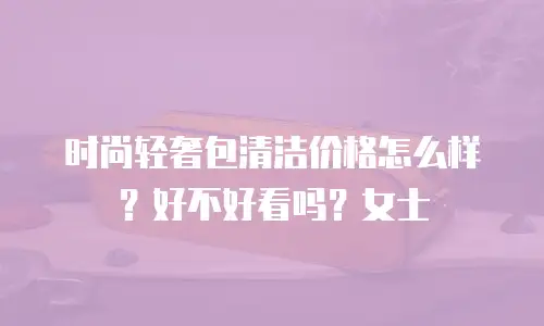 时尚轻奢包清洁价格怎么样？好不好看吗？女士