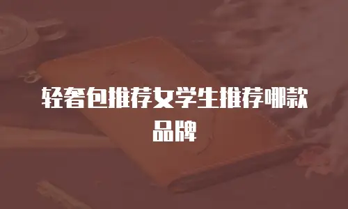 轻奢包推荐女学生推荐哪款品牌