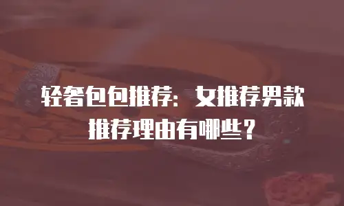 轻奢包包推荐：女推荐男款推荐理由有哪些？