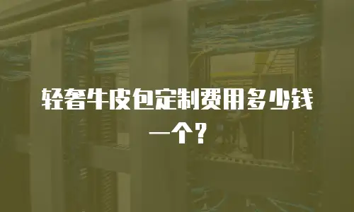 轻奢牛皮包定制费用多少钱一个？
