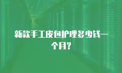 新款手工皮包护理多少钱一个月？