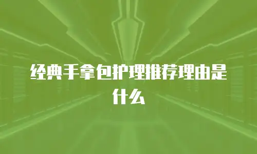 经典手拿包护理推荐理由是什么