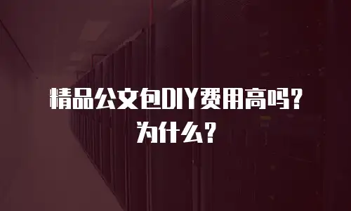 精品公文包DIY费用高吗？为什么？