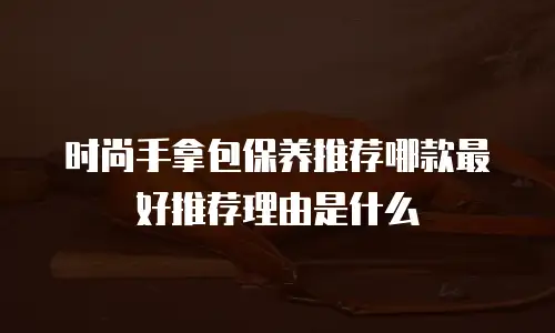 时尚手拿包保养推荐哪款最好推荐理由是什么