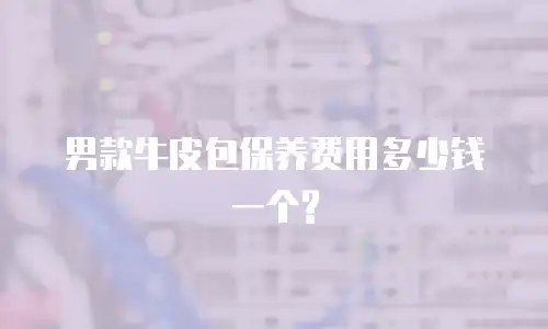 男款牛皮包保养费用多少钱一个?