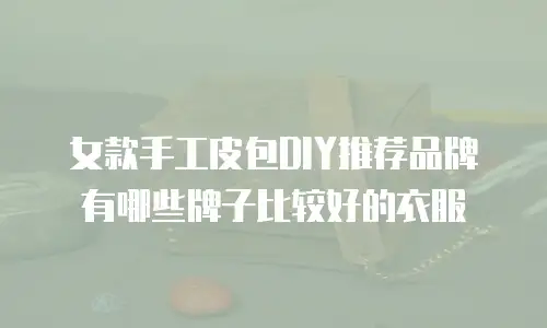 女款手工皮包DIY推荐品牌有哪些牌子比较好的衣服