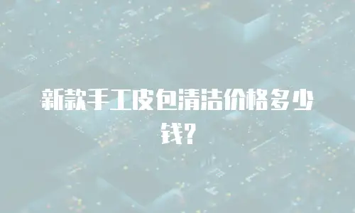 新款手工皮包清洁价格多少钱？