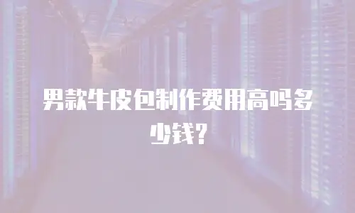 男款牛皮包制作费用高吗多少钱？
