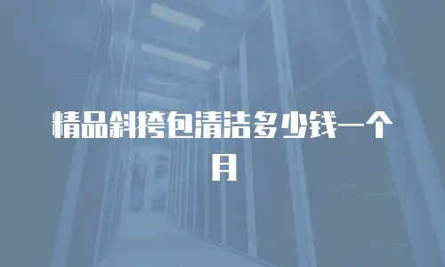 精品斜挎包清洁多少钱一个月