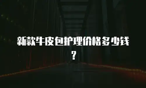 新款牛皮包护理价格多少钱？