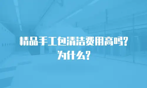 精品手工包清洁费用高吗?为什么?
