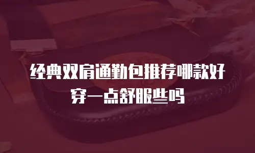 经典双肩通勤包推荐哪款好穿一点舒服些吗