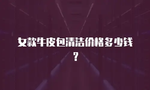 女款牛皮包清洁价格多少钱？
