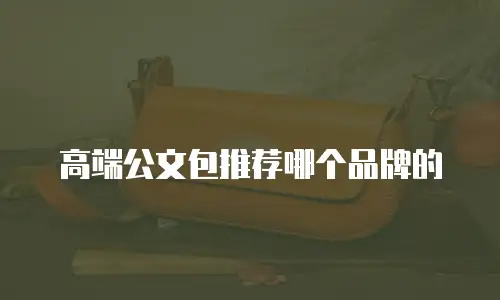 高端公文包推荐哪个品牌的