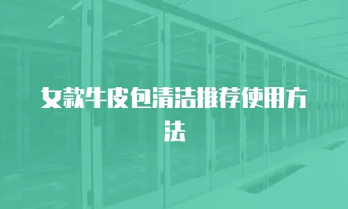 女款牛皮包清洁推荐使用方法