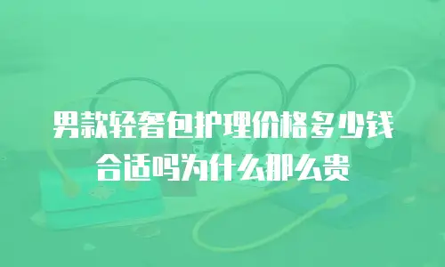 男款轻奢包护理价格多少钱合适吗为什么那么贵