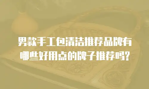 男款手工包清洁推荐品牌有哪些好用点的牌子推荐吗?