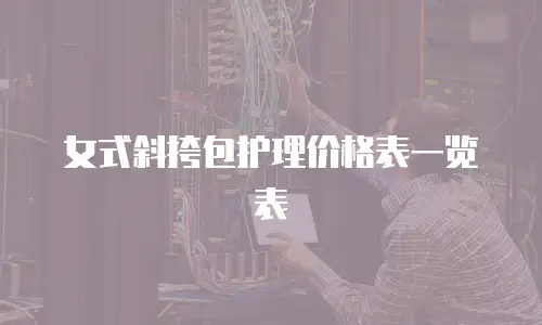 女式斜挎包护理价格表一览表