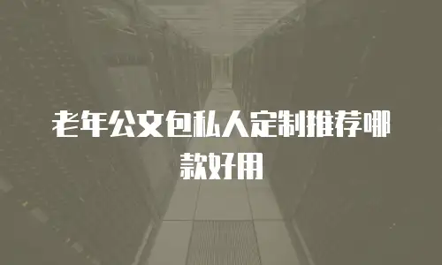 老年公文包私人定制推荐哪款好用