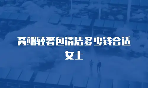 高端轻奢包清洁多少钱合适女士